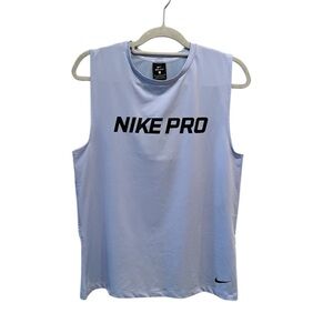 Nike Pro Dri-Fit Sky Blue Sleeveless Tank - XL